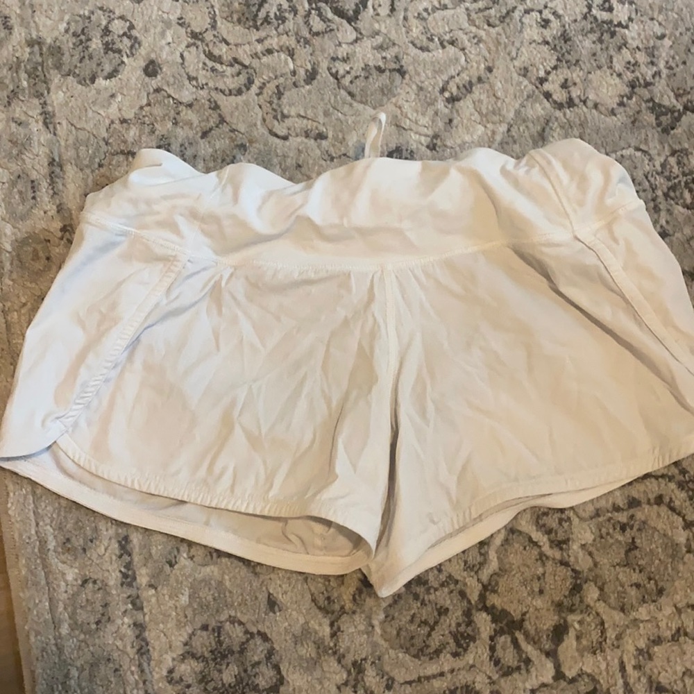 lulu white shorts